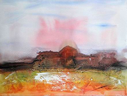 Abstract Color oil painting